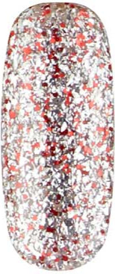 Apollo - UGGP-A0907 Urban Graffiti κόκκινο και ασημί glitter βερνίκι gel 15ml