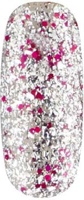 Dance Floor - UGGP-A0909 Ροζ και ασημί glitter gel βερνίκι Urban Graffiti 15ml