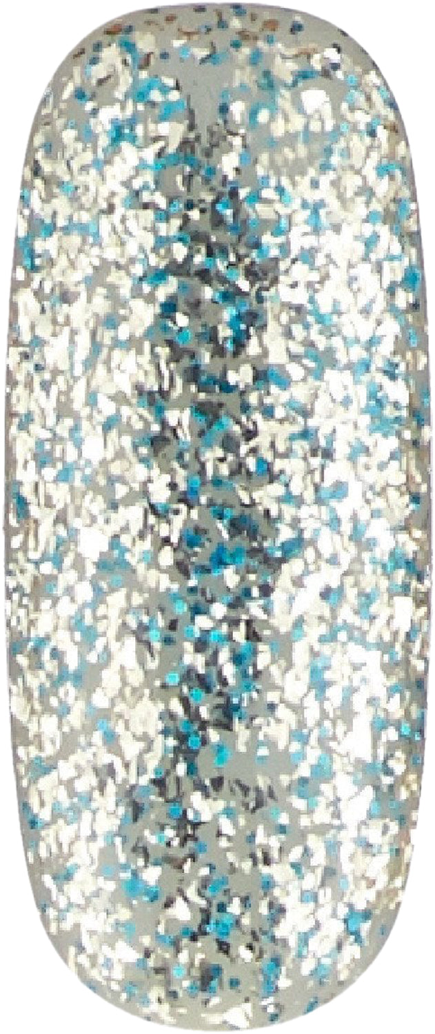 Winter Waterfall - UGGP-A0912 Urban Graffiti Μπλε και ασημί glitter gel βερνίκι 15ml