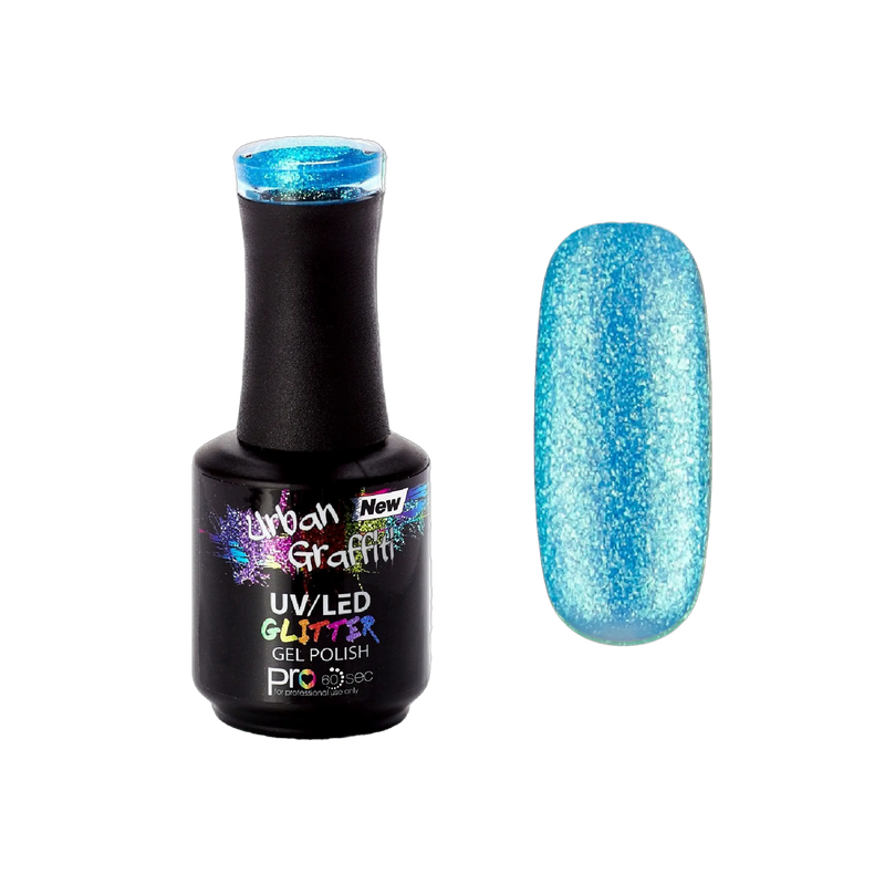 Mermaid Tears - UGGP-A0921 Urban Graffiti Aqua Glitter ημιμόνιμο βερνίκι τζελ 15ml