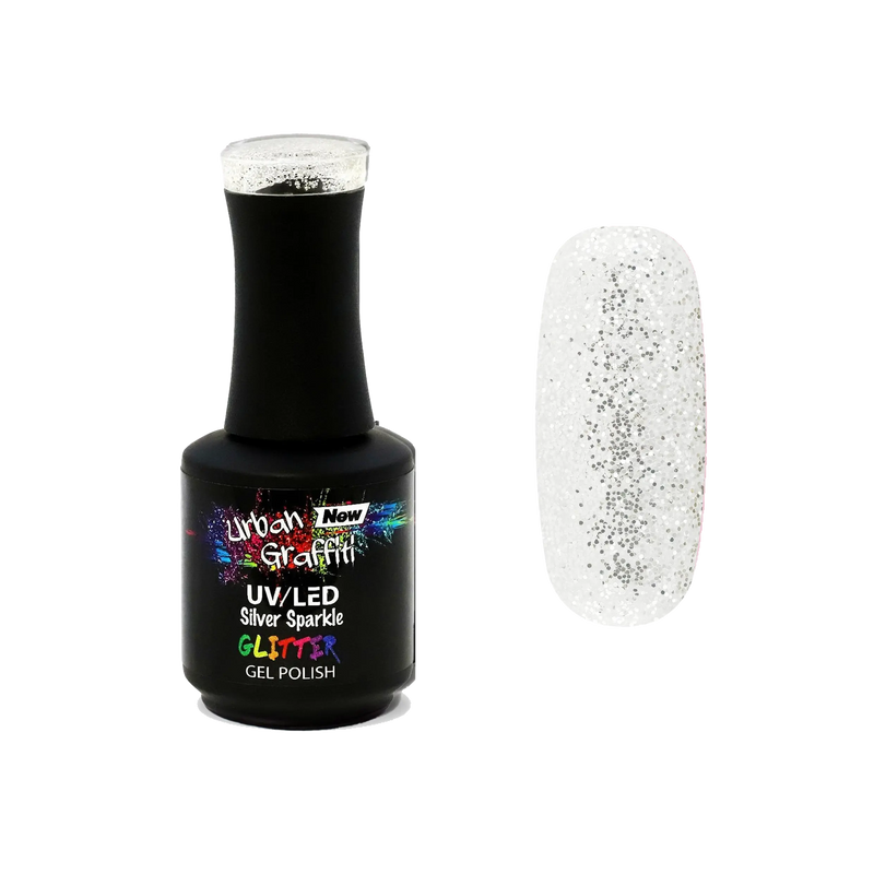 Silver Sparkle - UGGP-A0293 Urban Graffiti ημιμόνιμο βερνίκι gel 15ml